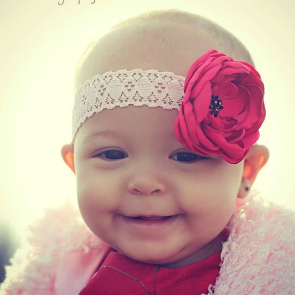 Baby Headband,Flower Headband,Newborn Headband,Baby Headbands, Baby Girl Headband, Hair Bows.