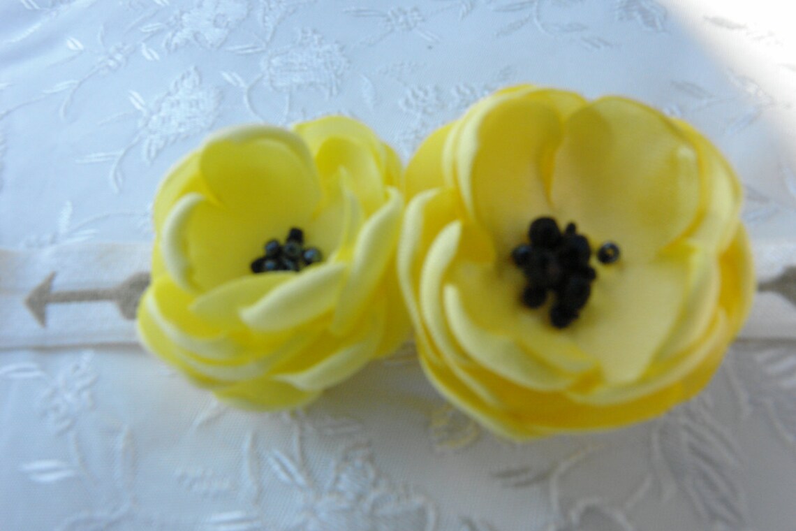 Baby Headbands Yellow Baby Headband Flower Baby Headband Etsy