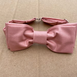 Boys Bow Ties, Boys, Boys Rose Bow Tie, Boys Pink Bow Tie, Toddler Bow Ties, Wedding Ring Bearer, Baptism, Page Boy