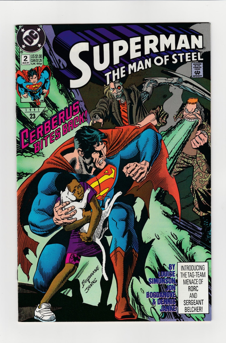Superman the Man of Steel 1991 series # 2 very fine comic book