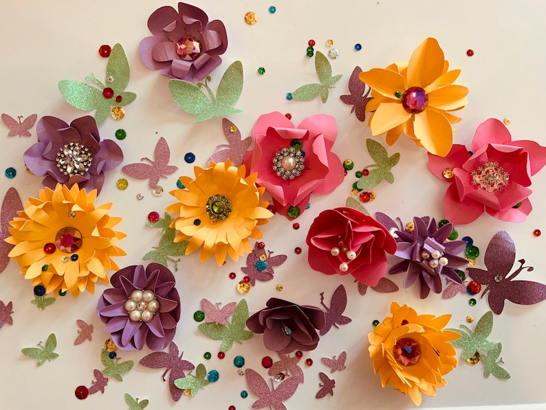 Paper Flower Confetti Baby Shower Confetti Bridal Shower Etsy