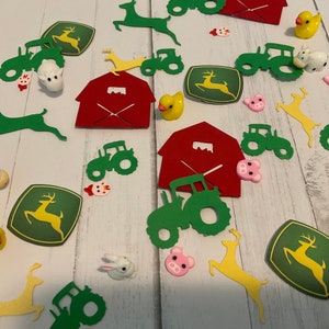 John Deere Confetti, 1st birthday, baby shower, John Deere party, John Deere party decoration