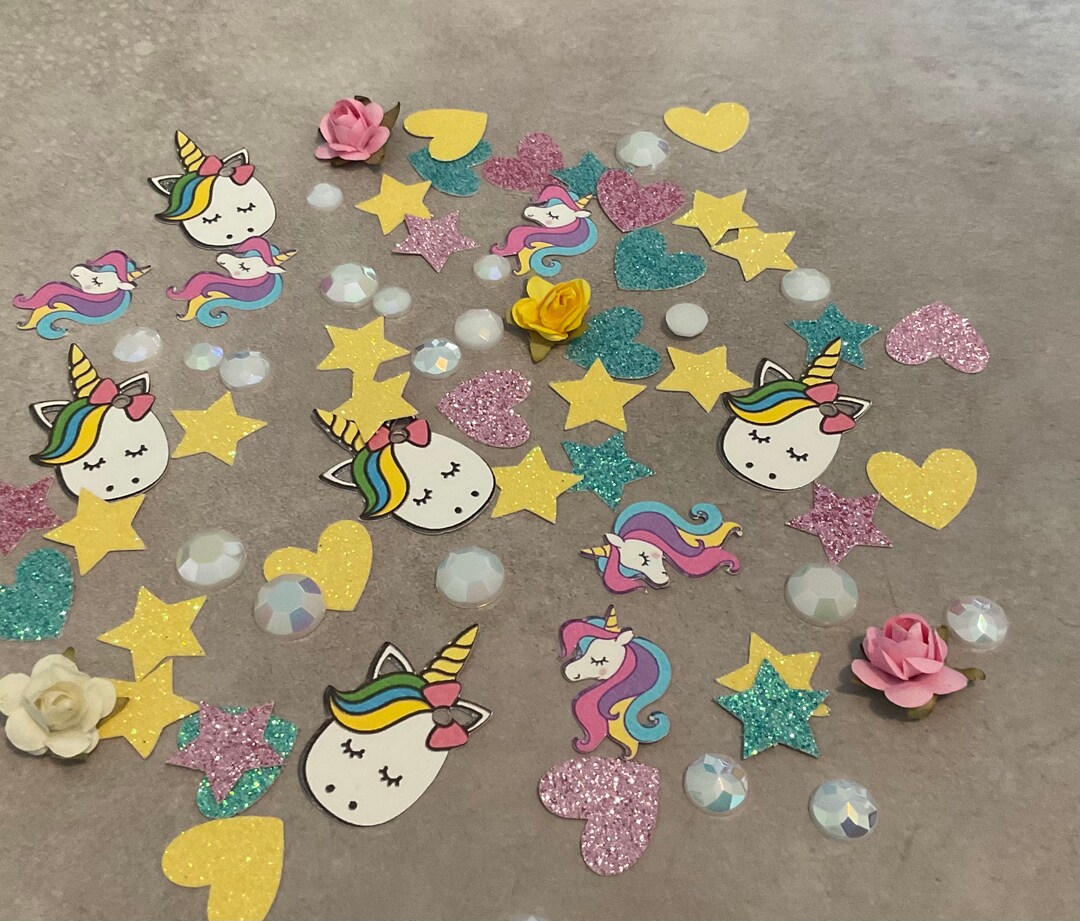 Unicorn Confetti, Birthday Decoration, Custom Confetti, Baby Shower