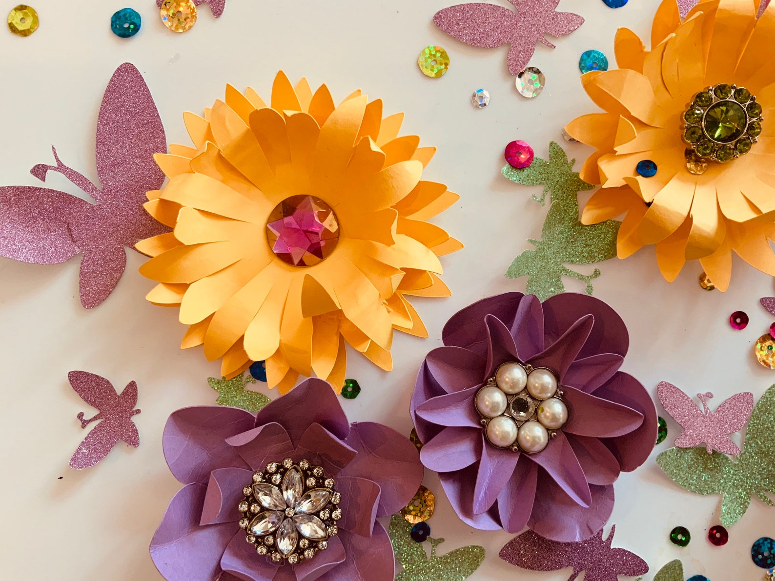 Paper Flower Confetti Baby Shower Confetti Bridal Shower Etsy