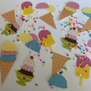 Confete de Sorvete: Decorações para Festa de Aniversário