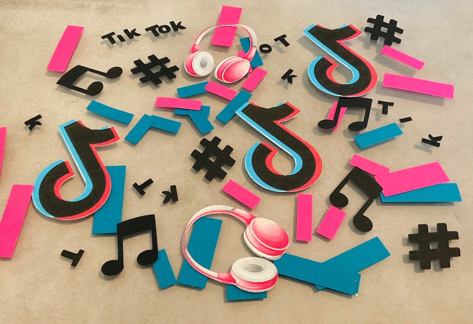 Tik Tok Party Decor Tik Tok Confetti Tik Tok Party Etsy