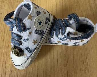 Custom Western Baby High Top Shoes: Cowboy/Cowgirl Style