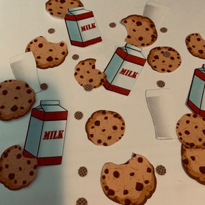 Cookies and Milk Confetti: Custom Birthday Party Decor