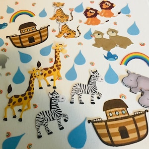 Noah’s Ark theme, birthday party, baby shower, 1st birthday, confetti