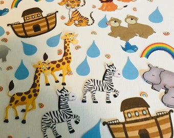 Noah’s Ark theme, birthday party, baby shower, 1st birthday, confetti