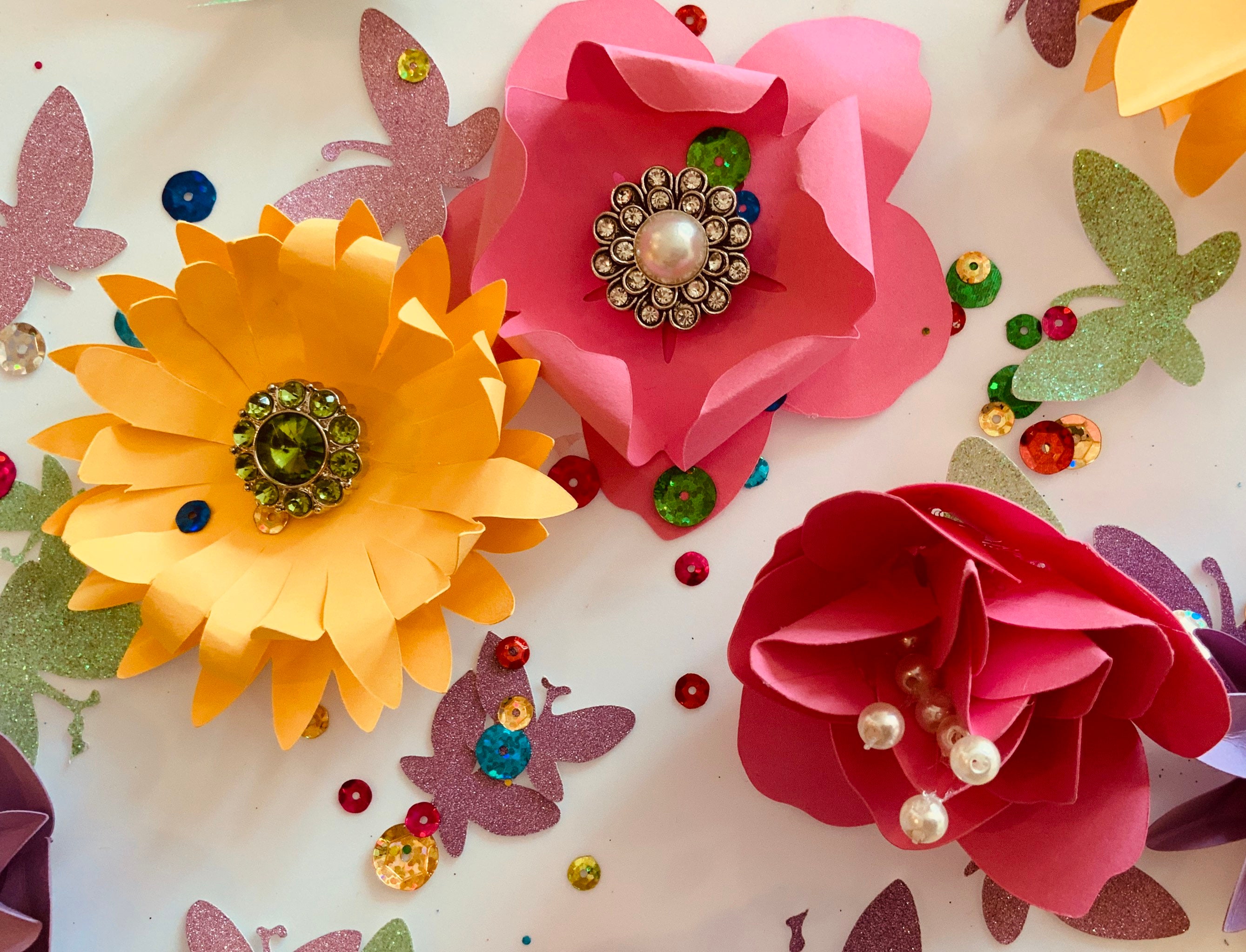 Paper Flower Confetti Baby Shower Confetti Bridal Shower Etsy