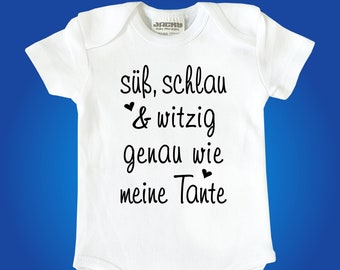 Kurzarm oder Langarm Jacky Baby-Body Babybody Einteiler mit Spruch - Süß, schlau & witzig genau wie Mama, Papa, Oma, Opa, Tante, Onkel ....