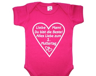 Zwoopi Baby Body Alles Liebe zum ersten Muttertag Babybody Strampler 