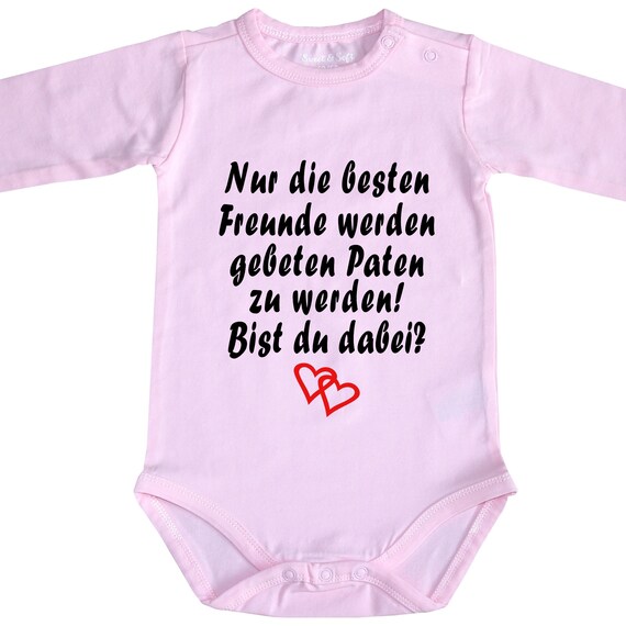 Taufpaten Taufe Bio Babybody Baby Body Patentante Patenonkel oder Pateneltern