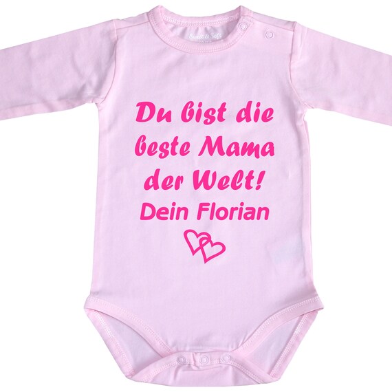 Beste Mama Oma Tante MIT Wunschname Jacky Body Babybody Bester Papa Opa Onkel