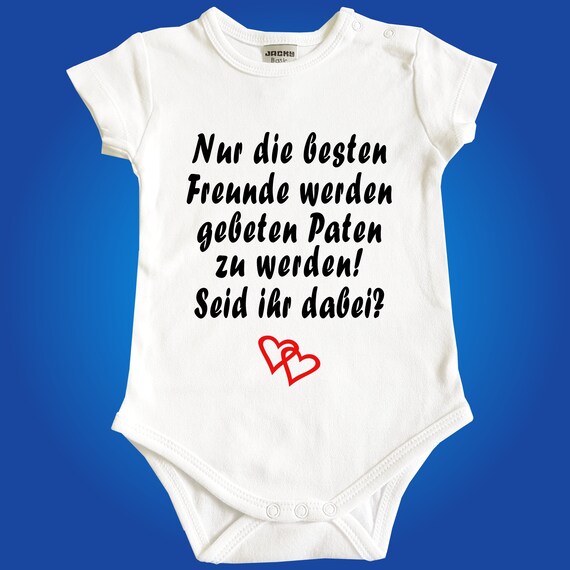 Taufpaten Taufe Bio Babybody Baby Body Patentante Patenonkel oder Pateneltern