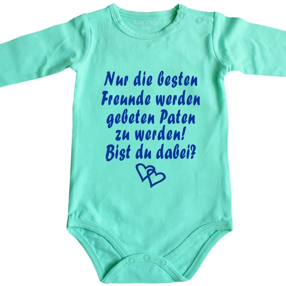 Taufpaten Taufe Patenonkel oder Pateneltern Babybody Baby Body Patentante
