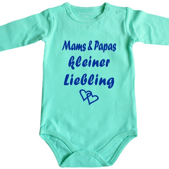 Unterwäsche Langarm Strampler BIO Babybody Baby Body mit Spruch Schlafen
