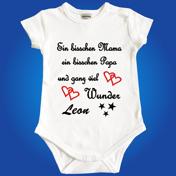Baby-Body Babybody Ein bisschen Mama ein bisschen Papa Wunder Babyparty Oma