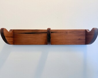 Wall Hanging Coat Rack - Made from old-growth California Redwood