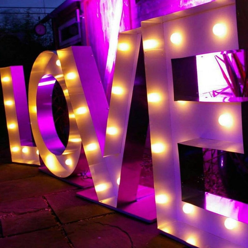 Wedding Big LOVE Light up Letters 1m Tall for Hire Etsy UK