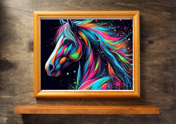 Horse Art Print Pet Lovers Print Horse Print Pet Wall art