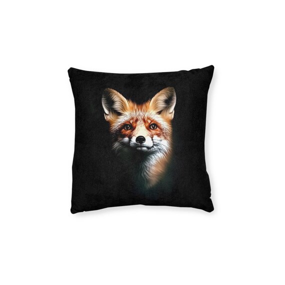 Cozy Fox Throw Pillow, Animal Decor, Gift for Nature Lovers, Home Accent, Bedroom Cushion