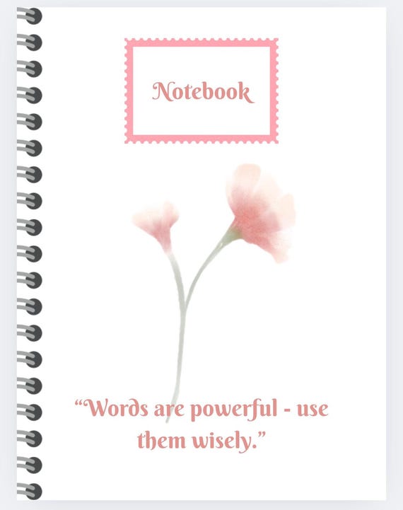 Floral digital notebook, reusable digital notebook, cute digital notebook