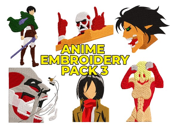 anime embroidery shirt