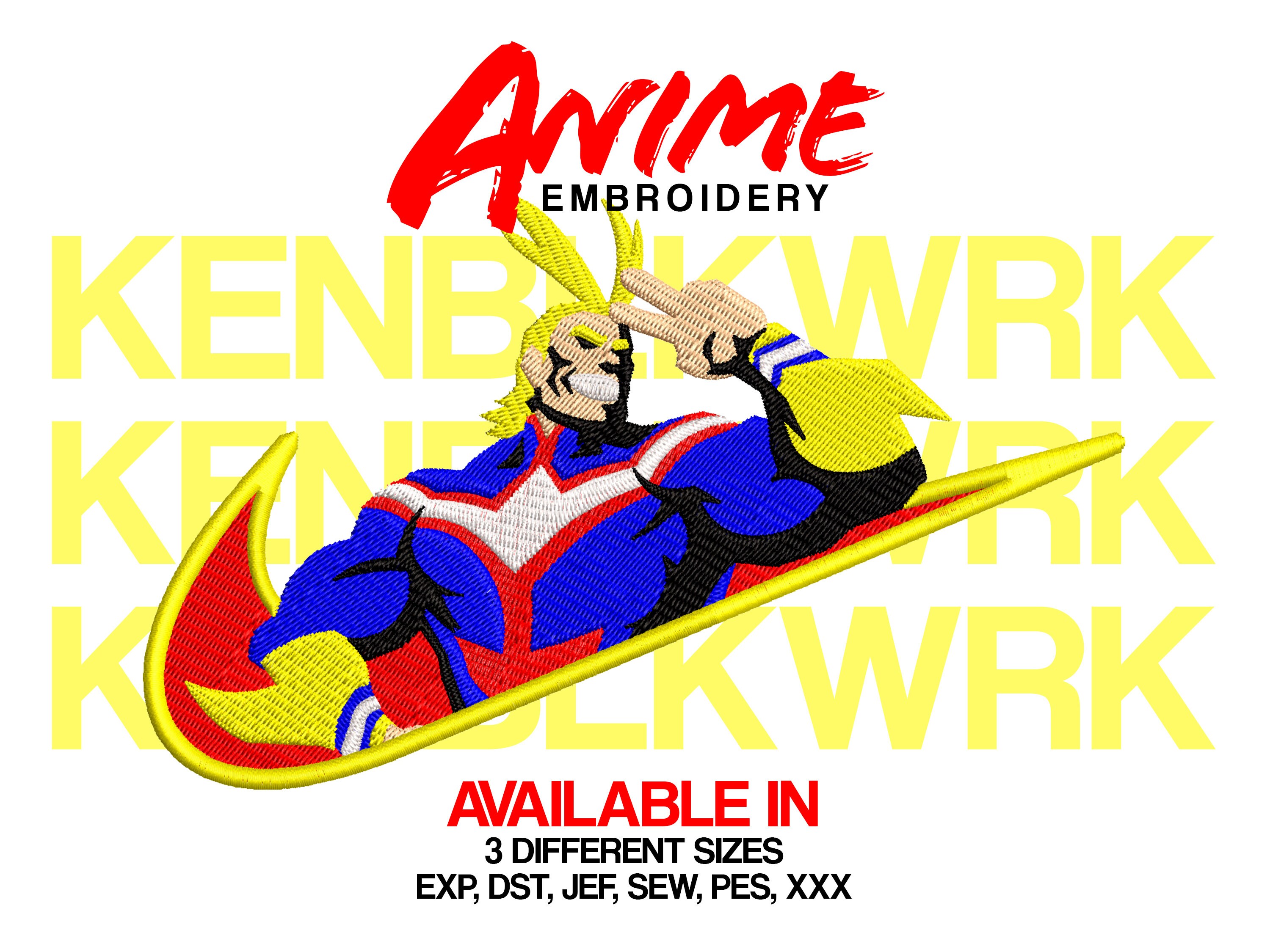 anime embroidery shirt