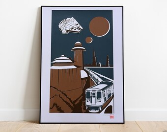 Doors Open On The Right - Jabba’s Palace - Screen Print