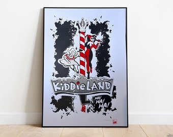 Harley at Kiddie Land - Screen Print - Chicago