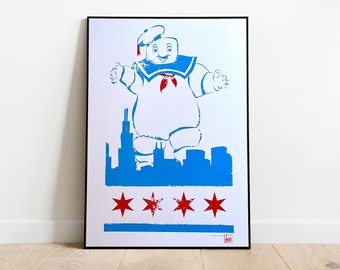 Ghostbusters - Chicago - Stay Puft - Screen Print