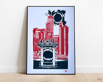 Domain Expansion - Screen Print - Chicago