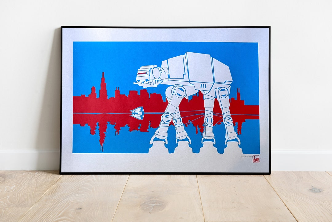 AT-AT - Star Wars - Screen Print - Chicago - Etsy
