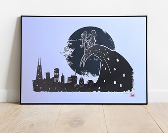 Nightmare Before Christmas - Chicago - Screenrpint