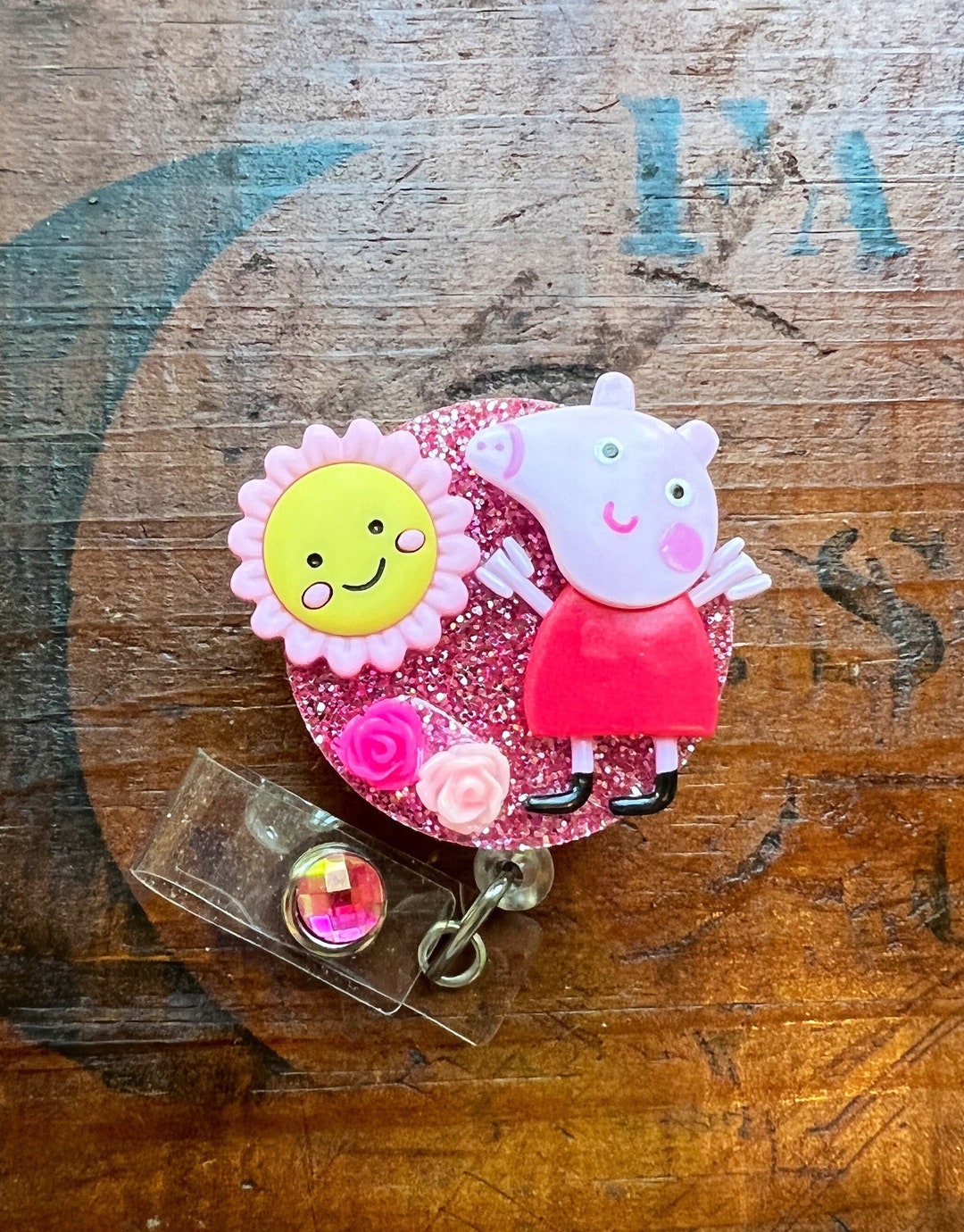 Peppa Pig ID Badge Reel Badge Holder - Etsy