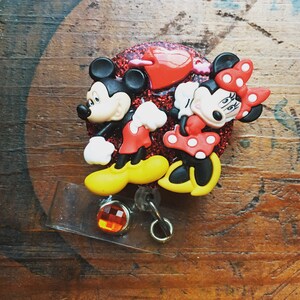 Disney Valentine’s Day Retractable ID Badge Reel