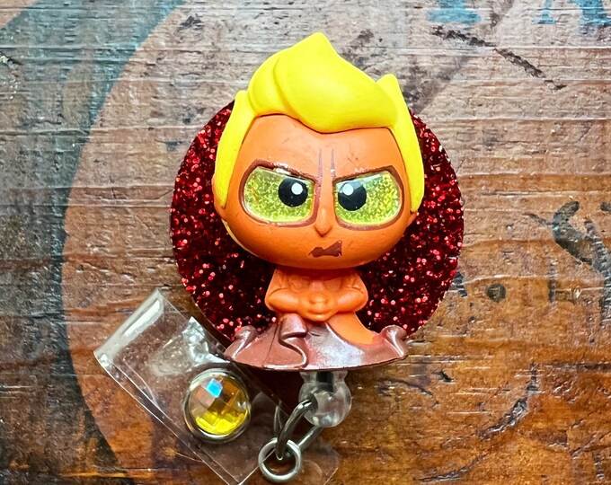 Hades From Disneys Hercules ID Badge Reel, Badge Holder Etsy