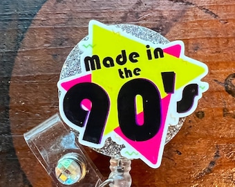 SALE 90’s Badge Reel, Badge Holder