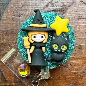 ハロウィン魔女IDバッジリール