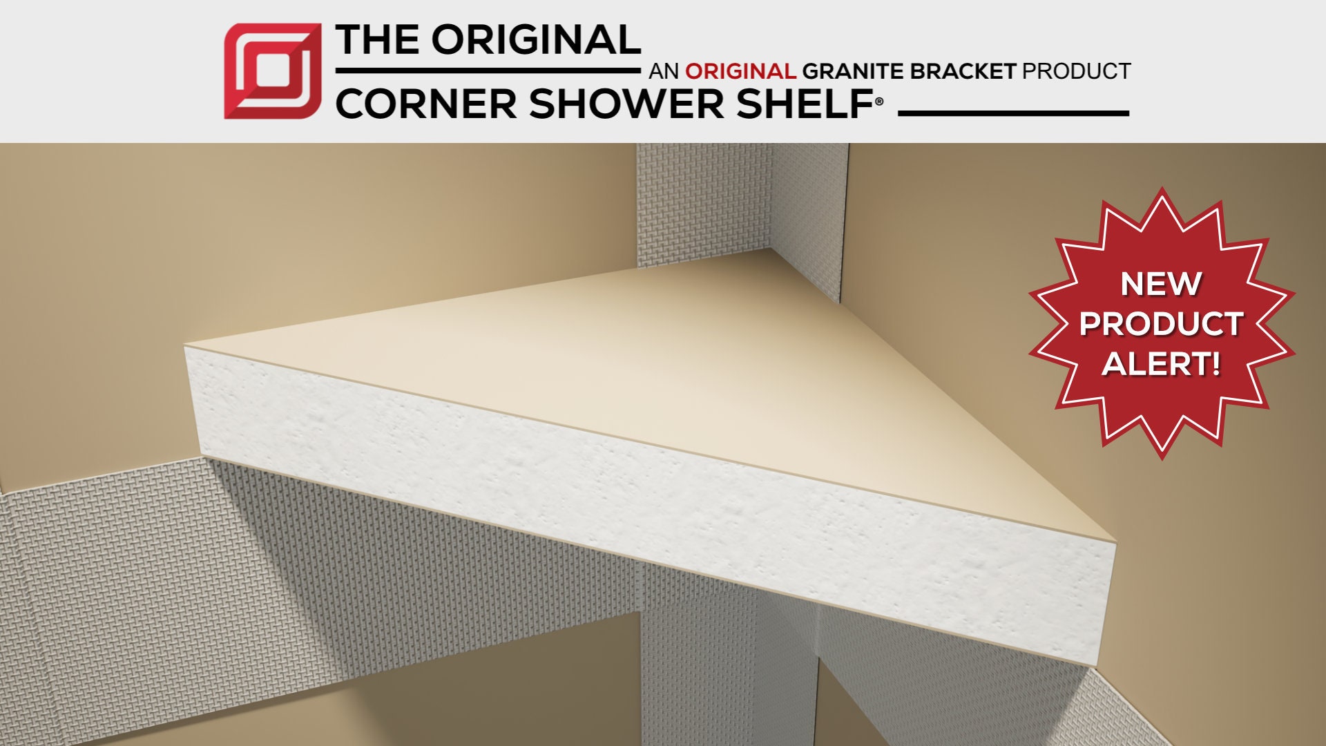 The Original Shower Niche - The Original Granite Bracket