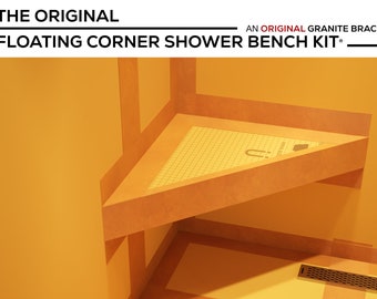 The Original Floating Corner Shower Bench Kit With Schluter Kerdi