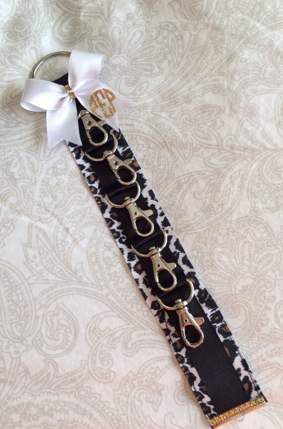 Items similar to Klinger™ Backpack Strap / Bow Holder. Cheetah Gold Print / Black / White or Red