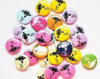 100 Custom 1 inch MAGNET Buttons Great for Bands, Businesses, Whatever!