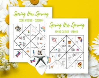 Spring Cootie Catcher: Fun Spring Activity