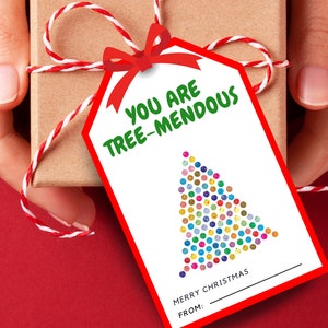 Teacher Appreciation Gift Tags for Christmas, Thank You Educators, Staff Acknowledgment