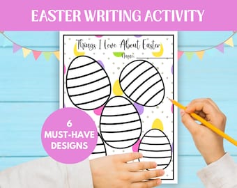 Easter Writing Activity: Things I Love Printable (Digital Download)