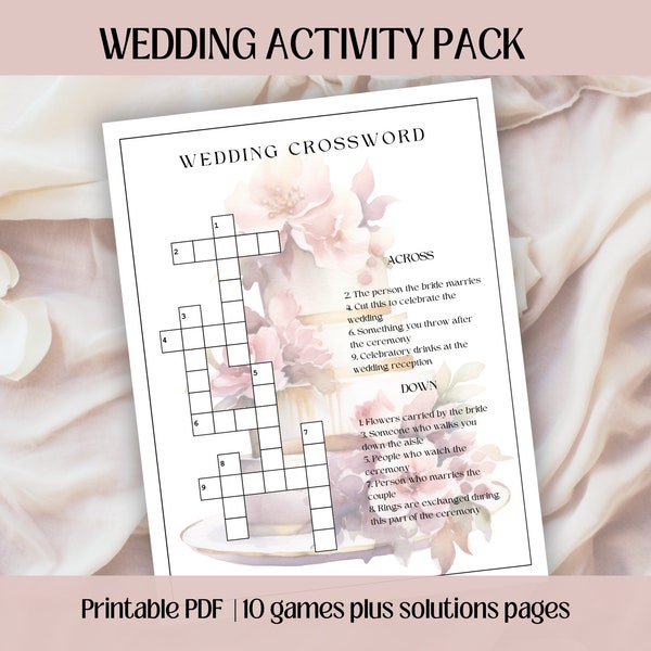 Fun Wedding Kids' Entertainment Bundle, Rehearsal Party Activity Pack, Kids' Activity Package