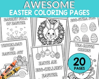 Coloriages de Pâques : 20 imprimables printaniers amusants (activité en classe)